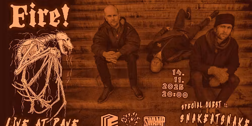 FIRE! [free jazz \/ avant-rock, SWE] + snakeatsnake live at PAVE