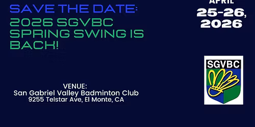 2026 SGVBC Spring Swing