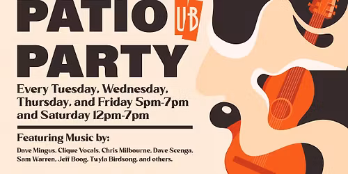 Patio Party at UrbanBeat - Weekly Live Music, Dinner, and Drinks - No Cover