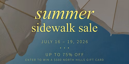 Summer Sidewalk Sale at North Hills