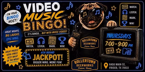 Video Music Bingo at Rollertown Beerworks