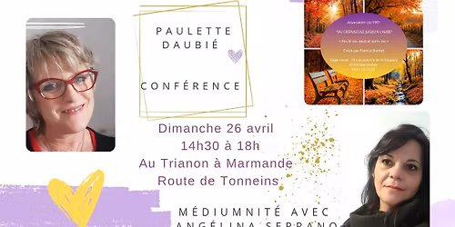 Conf\u00e9rence et M\u00e9diumnit\u00e9 publique 