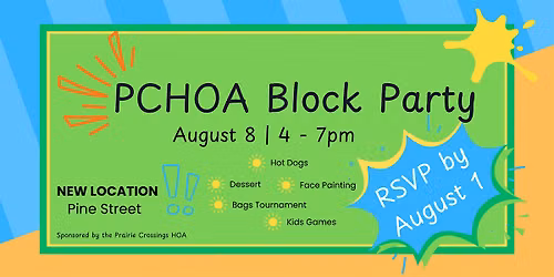 4th Annual Prairie Crossings HOA Block Party