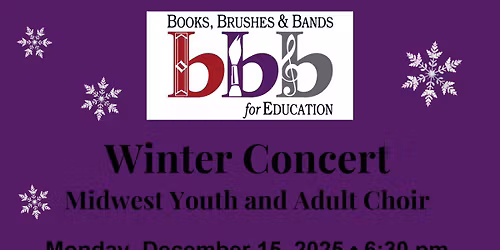 Books, Brushes & Bands for Education Winter Concert
