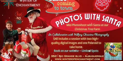 Photos with Santa at Big Jim Farms