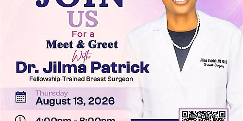 Meet and Greet: Dr Jilma Patrick, Breast Surgeon
