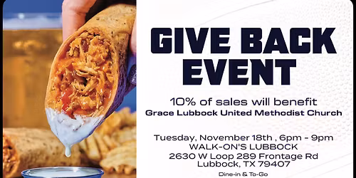 Walk On's Give Back Event