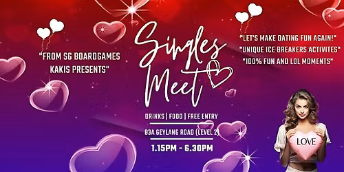 [Singles Only @ 30-45] Singles Meetup: A Fun Unique Game Date!
