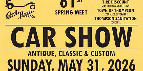 61st Catskill Region AACA Spring Meet Car Show