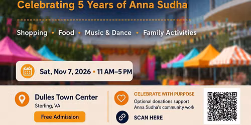 DIWALI FAIR 2026 & ANNA SUDHA\u2019S 5TH ANNIVERSARY CELEBRATION