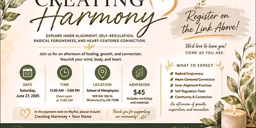 Creating Harmony: A Community Workshop Experience