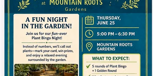 Plant Bingo Night-SOLD OUT
