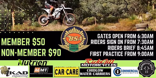 BSA & Harley Davidson Motorcycle Club - Points Round 2