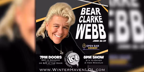 Bear Clarke Webb from Open Bar Comedy!