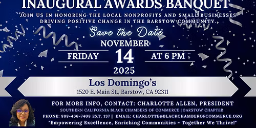 Barstow Chapter Banquet Dinner