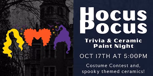 Hocus Pocus Ceramic Paint Night!
