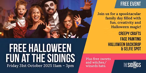 Free Family Halloween Event London 2025 | Crafts, Face Painting & Treats at The Sidings Waterloo