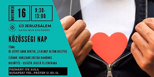 K\u00f6z\u00f6ss\u00e9gi nap - \u00daj Jeruzs\u00e1lem Katolikus K\u00f6z\u00f6ss\u00e9g