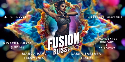 FUSION BLISS festival 2025 with Nivetha Shree (India), Lamia Barbara (Italy), Manca Pavli (Slovenia)
