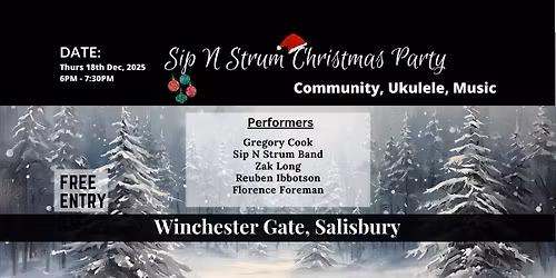 Sip N Strum Christmas Party (With Special Guests)
