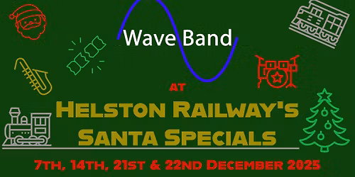 WaveBand at Helston Railway's Santa Specials