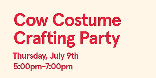 Cow Costume Crafting Party