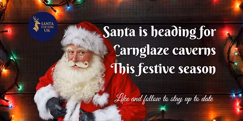 🎅Santa is on his way to Carnglaze caverns this Christmas 