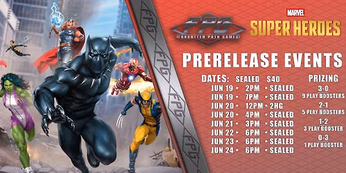 MTG Marvel Super Heroes Pre Release Event