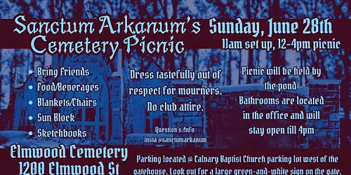 Sanctum Arkanum \u27e1 Cemetery Goth Picnic 