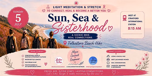 Sun, sea & sisterhood Folkestone Hike