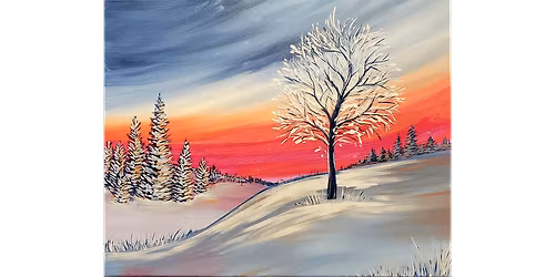 Periwinkle Winter - Paint and Sip in Orange County | Classpop!\u2122