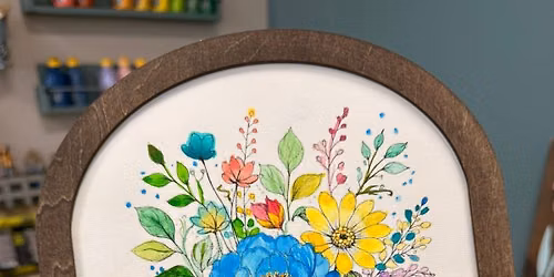 07\/26\/26 (SUN@2pm) PUBLIC WORKSHOP - Watercolor Floral Bouquet Experience