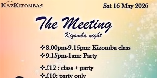 Kizomba night dance party with international dance teacher  Eduardo