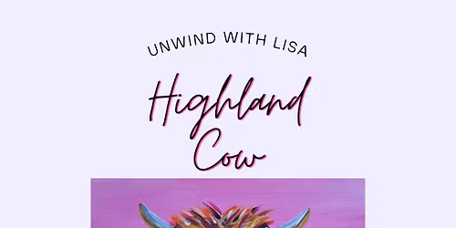 \ud83e\udd42 Highland Cow Paint & Sip