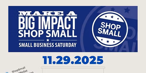 Shop Local Small Business Saturday