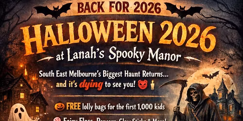 HALLOWEEN 2026 AT LANAHS SPOOKY MANOR! 
