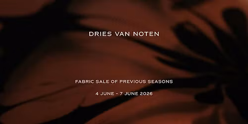 Fabrics of  Previous Seasons June 2026  - Dries Van Noten