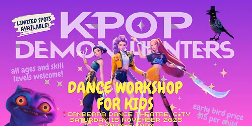 KPop Demon Hunters Dance Workshop for kids