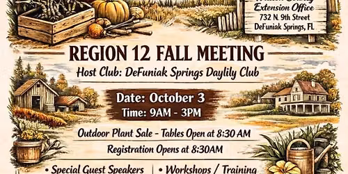 Fall Daylily Regional Meeting 