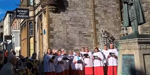 Wreath Laying at the William Barnes statue