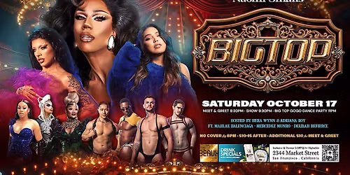 Naomi Smalls at Big Top anniversary party + Hera Wynn & Adriana Roy Oct 17