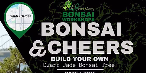 Bonsai & Cheers -Home State Brewing - L&J Nursery - Dwarf Jade Bonsai