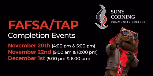 FAFSA\/TAP Completion with SUNY Corning Community College