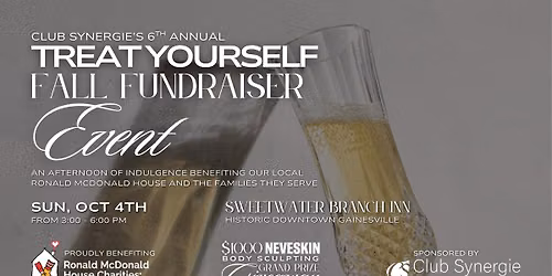 6th Annual Treat Yourself Fall Fundraiser Event