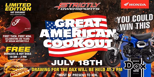 The Great American Cookout at Strictly Powersports! \ud83c\uddfa\ud83c\uddf8