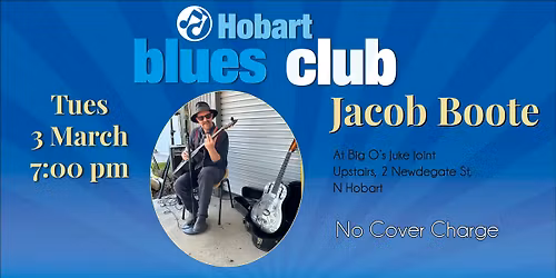 Jacob Boote at the Hobart Blues Club