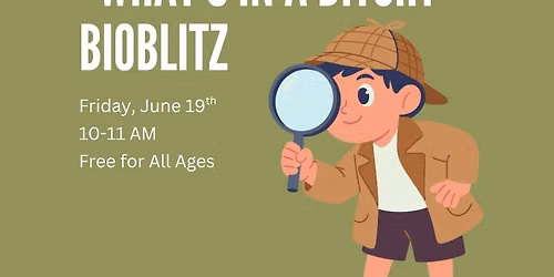 What's in a Ditch Bioblitz (Free Event for Families)