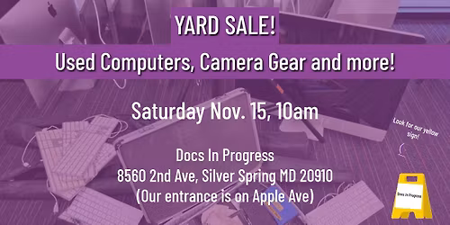 YARD SALE! at Docs In Progress