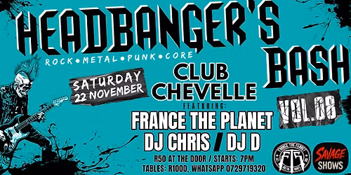 HEADBANGER'S BASH VOL. 8 @ CLUB CHEVELLE