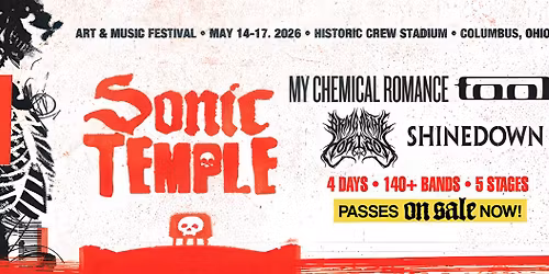 Sonic Temple Art & Music Festival: My Chemical Romance Shinedown Bring Me The Horizon & Tool - 4 Day Pass